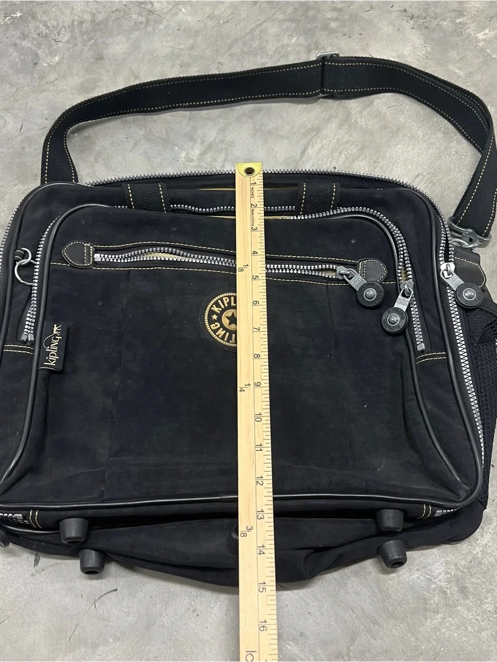 Kipling Laptop Computer Bag Black Monkey Work School Messenger